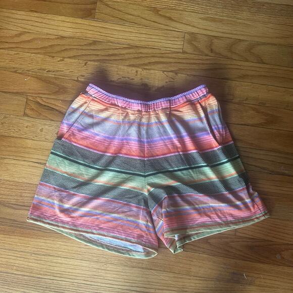 Double D Ranch Serape Stripe Knit Shorts – Western Vibrant Pull-On - Picture 1 of 7